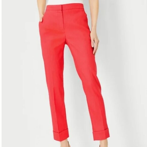 Ann Taylor Factory Pants - Ann Taylor Factory Coral High Waist Ankle Pants Size 2 NWT